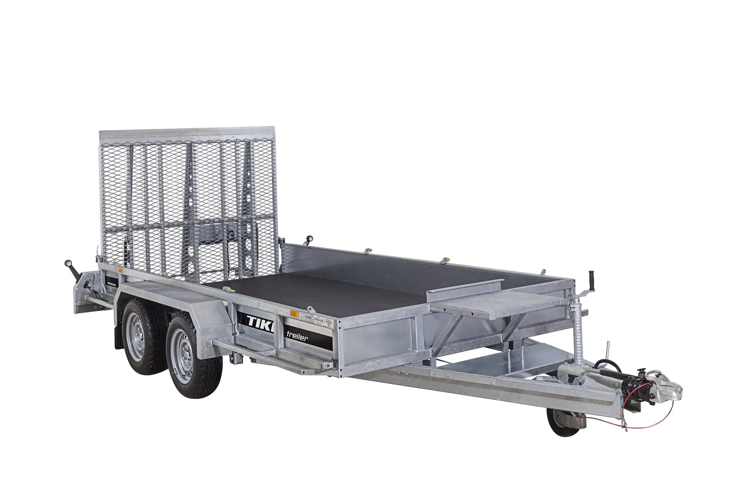 Twin axle trailer with drop deck